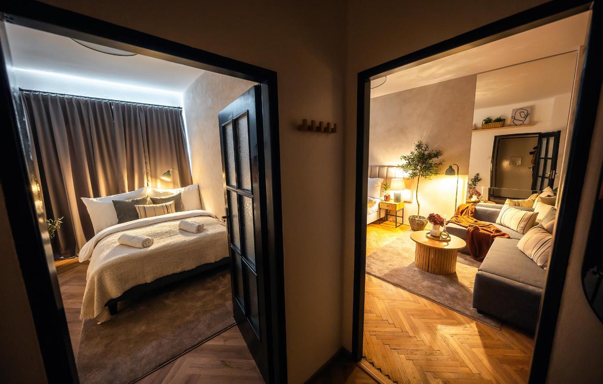 2Br 1,5Bath Chic City Suite Near Wenceslas Square براغ المظهر الخارجي الصورة